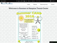 Tablet Screenshot of hamptontenniscenter.com